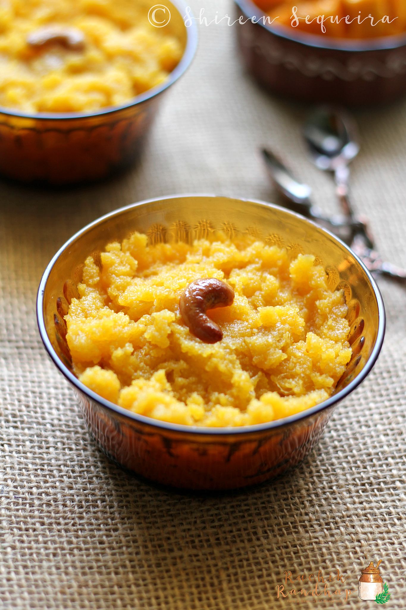 Mango Sheera with Condensed Milk - Ruchik Randhap