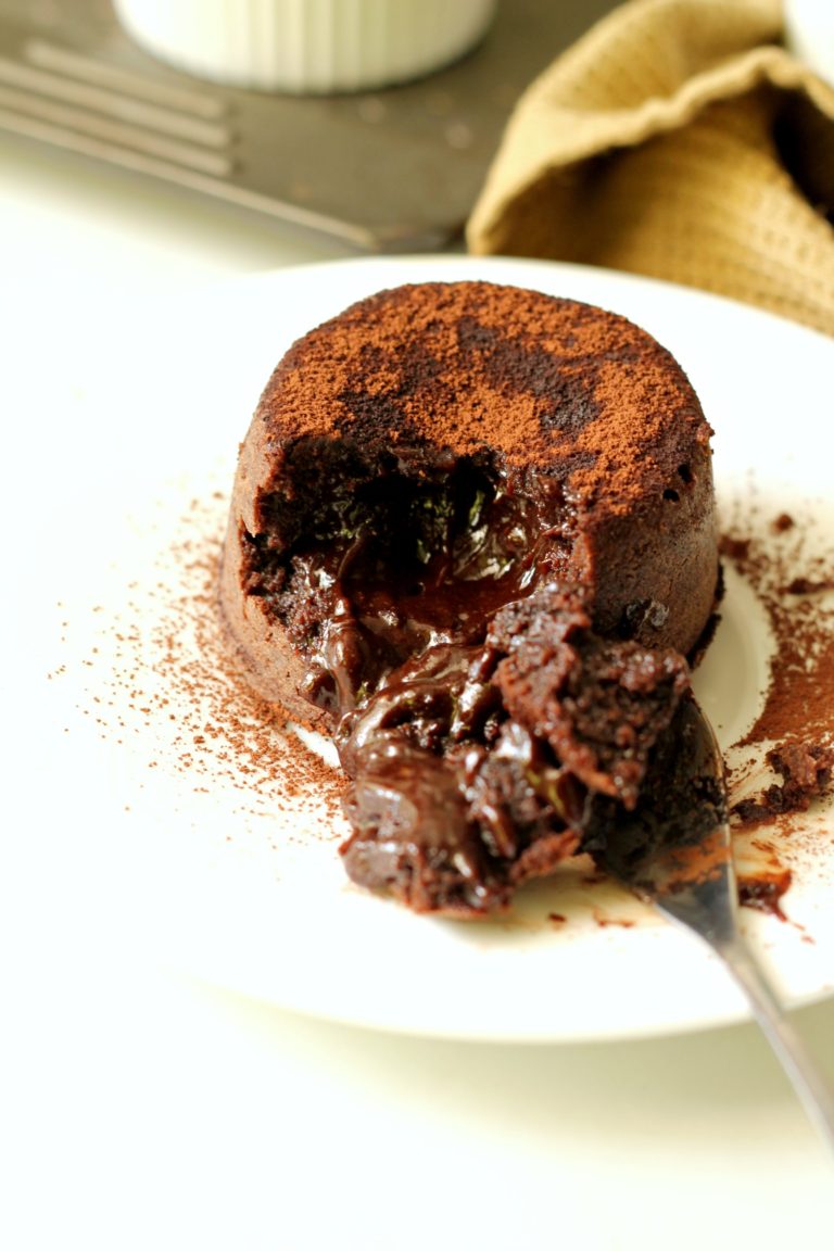 Chocolate Fondant Puddings (Molten Lava Cakes) - Ruchik Randhap