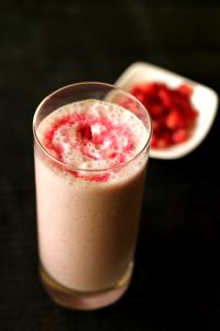 Pomegranate & Rose Syrup Milkshake - Ruchik Randhap