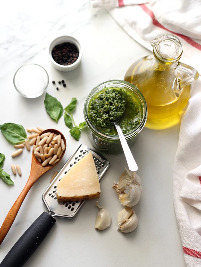 Basil Pesto | How to Make Traditional Basil Pesto + Video!