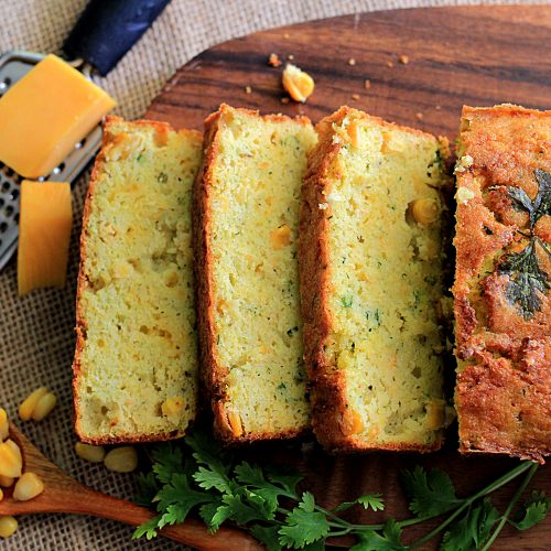 Zucchini Cornbread |Savory Cornbread - Ruchik Randhap